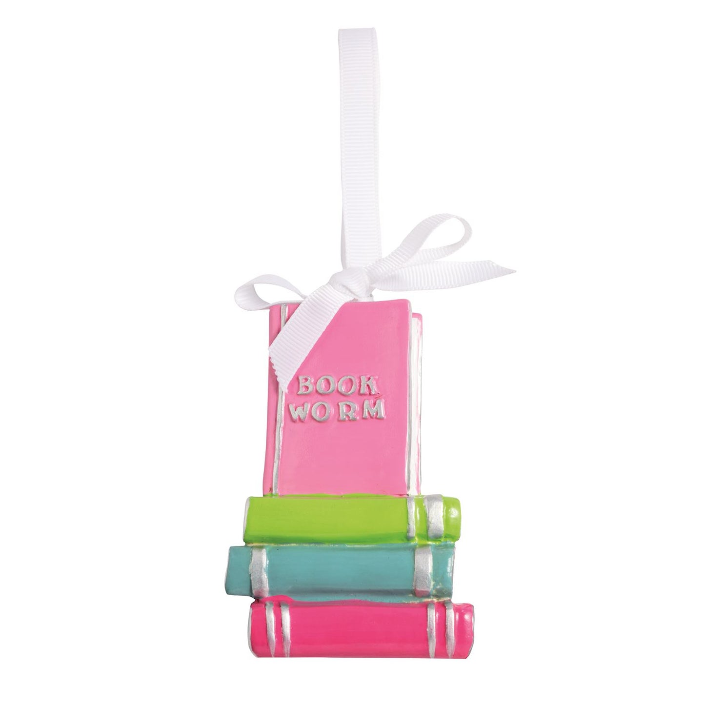 MUD PIE BOOK WORM ORNAMENT