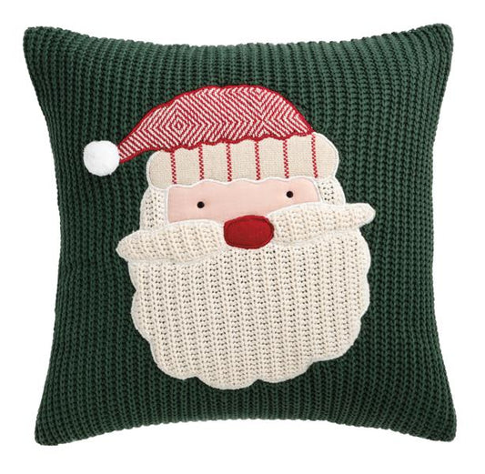 MUD PIE SANTA KNIT PILLOW