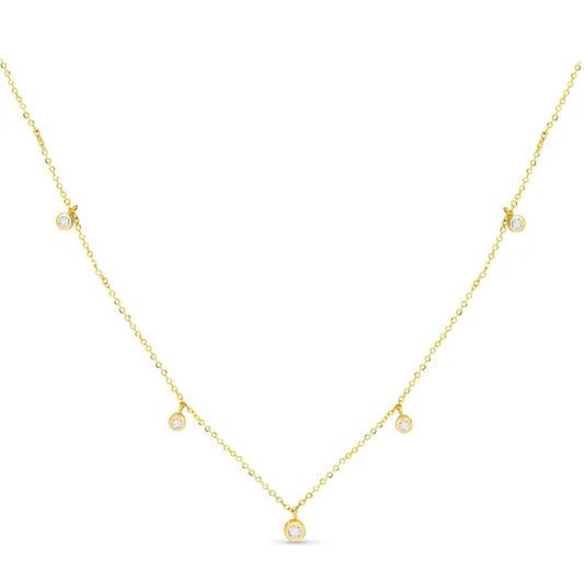 Amanda Blu Station Cz Necklace