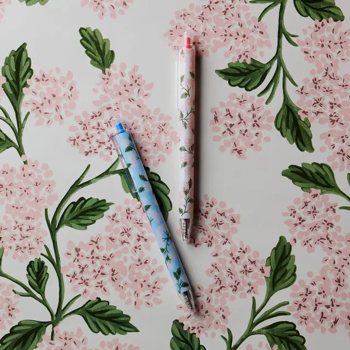 Rifle Paper Co. Hydrangea Gel Pen Set of 2