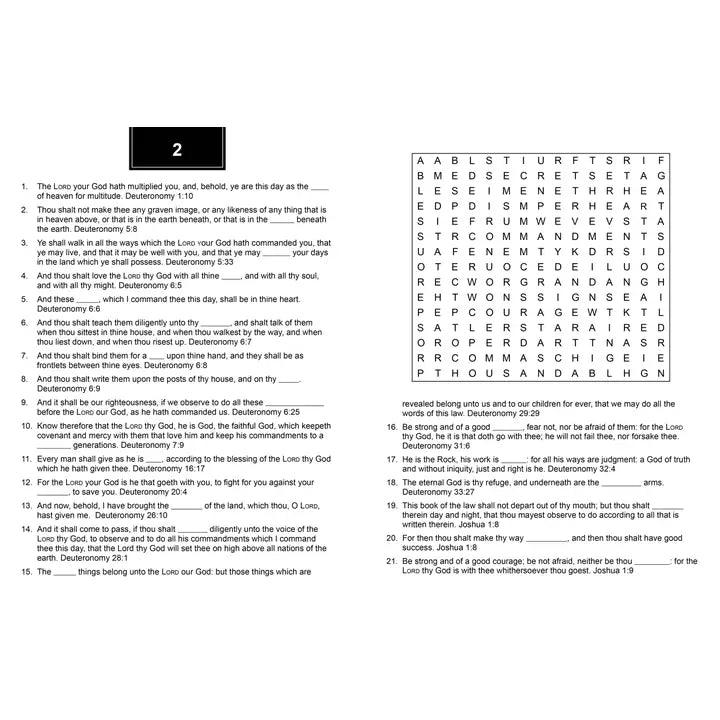Bible Memory Verse Challenge Word Searches Large Print