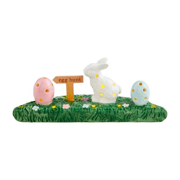MUD PIE LARGE EASTER LIGHT-UP SITTER