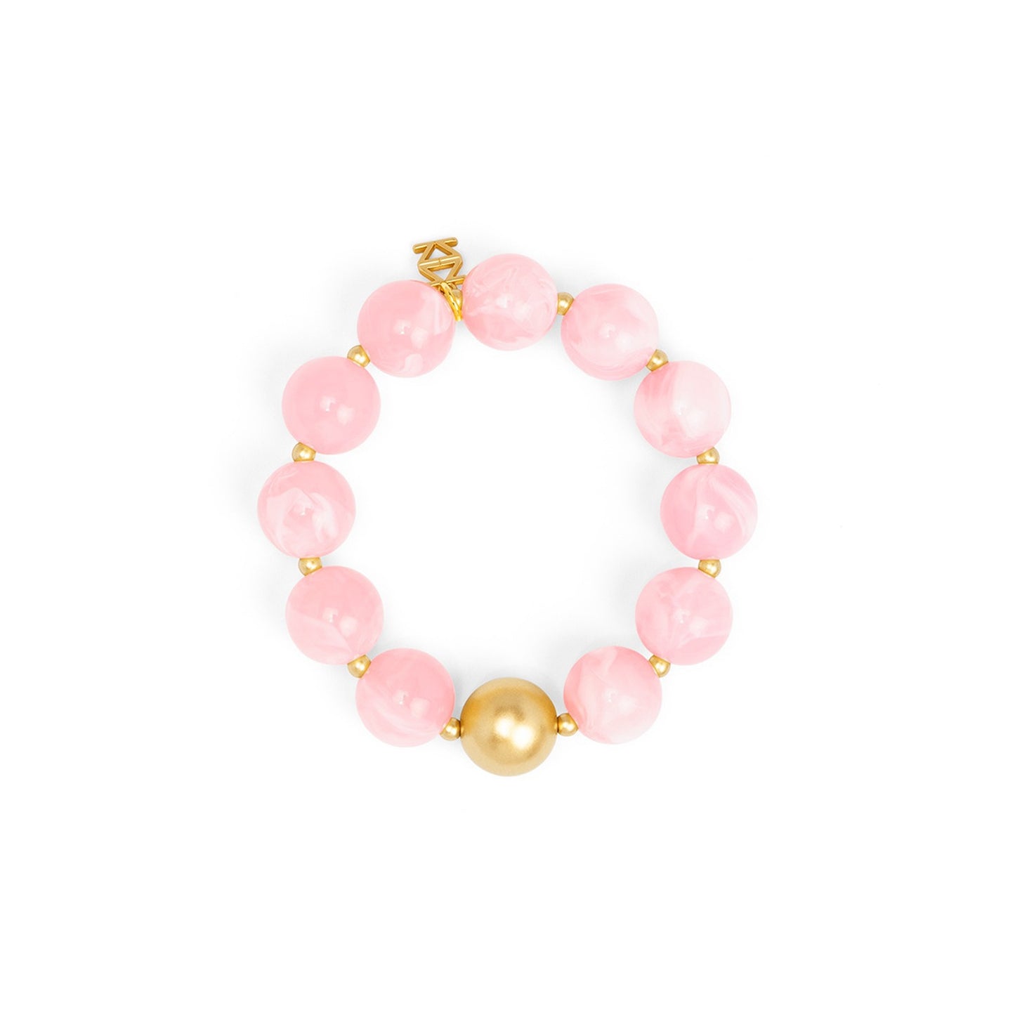 ZENZII Glossy Resin Bracelet-Light Pink