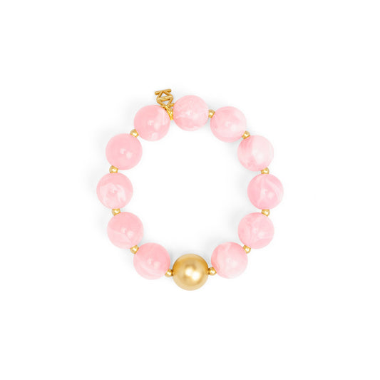 ZENZII Glossy Resin Bracelet-Light Pink