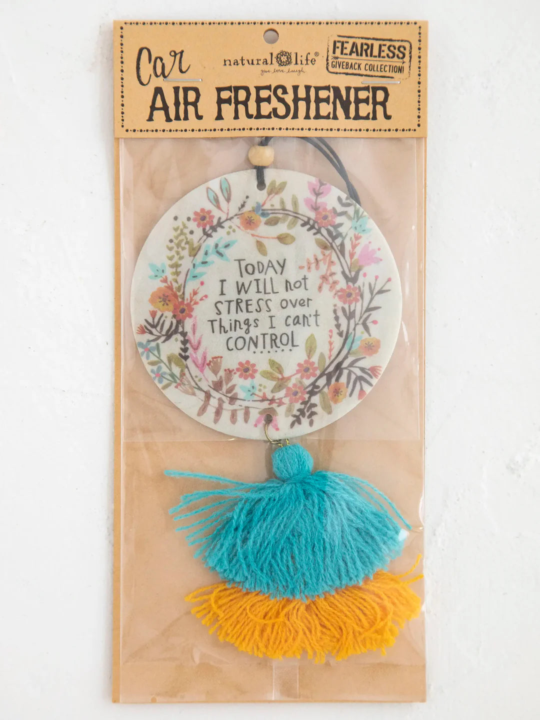 Natural Life Car Air Freshener-Today I Will Not Stress