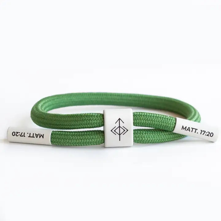 THE PRAYER I SHARE Move Mountains Bracelet, Christian Cord Bracelet