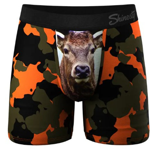 Shinesty The Bambi Bunchers Orange Camo Deer Ball Hammock Pouch Underwear