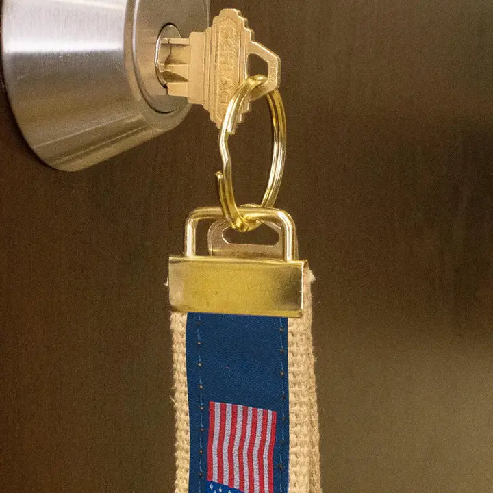 Zep -Pro American Flag Woven Ribbon Key Chain