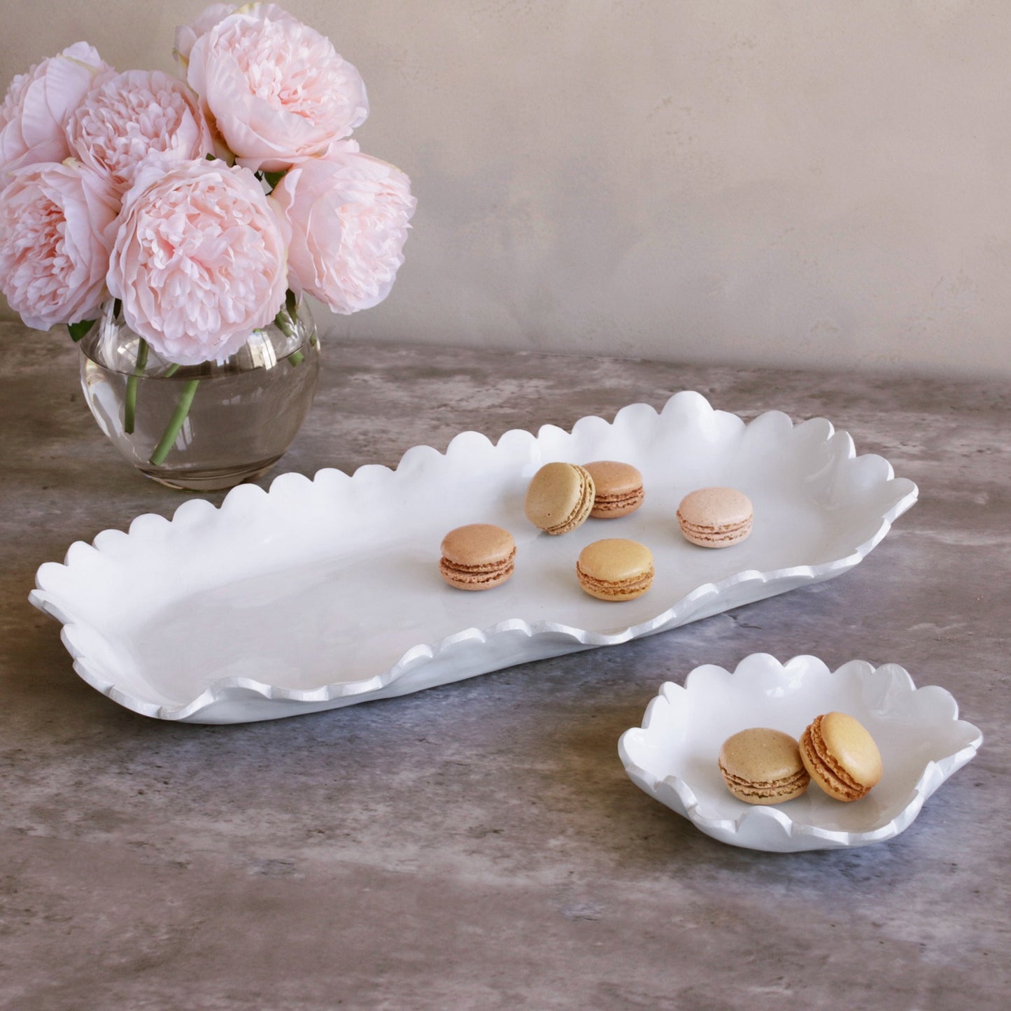 BEATRIZ BALL VIDA Colette Large Oblong Platter (White) (3319)