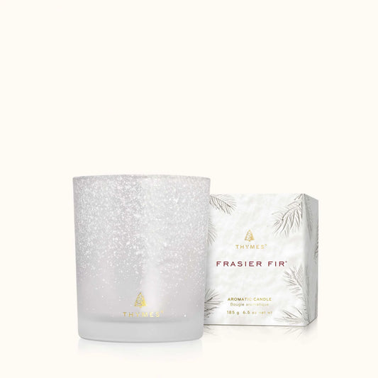 Thymes Frasier Fir Flocked 6.5 oz Poured Candle