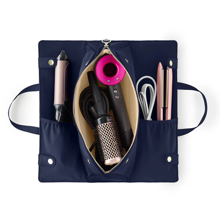 Kusshi Hair Tools Bag-Navy with Khaki