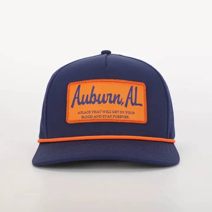 Happy By Rachel, LLC Auburn, Al Rope Hat with Patch