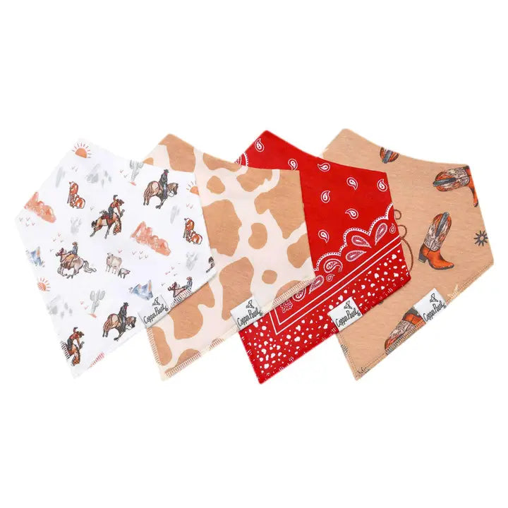 Copper Pearl Baby Bandana Bibs - Boone