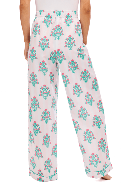 MUD PIE DAHLIA BLOCK PRINT PAJAMA PANTS