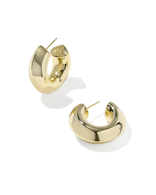 KENDRA SCOTT EMBRY HOOP EARRINGS VINTAGE GOLD