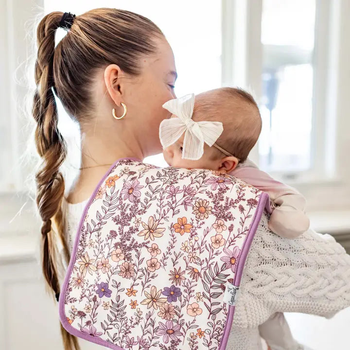 Copper Pearl Premium Burp Cloths - Flora