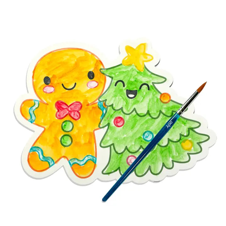 Ooly Playful Painters Easy Watercolor Painting Kit - Merry & Bright