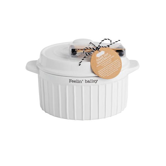 MUD PIE MEATBALL BOWL SET