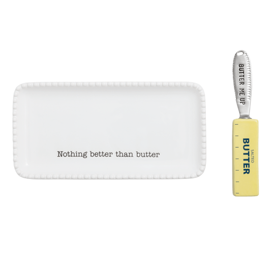 MUD PIE BUTTER DISH SET
