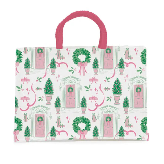 Mary Square Classic Market Shopper Home For Christmas