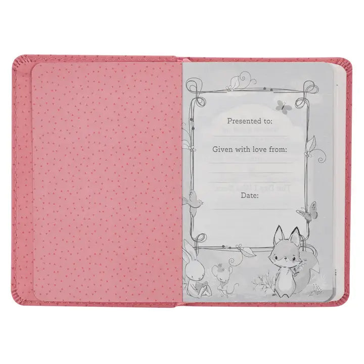 Bible Nlt Infant New Testament Faux Leather, Pink