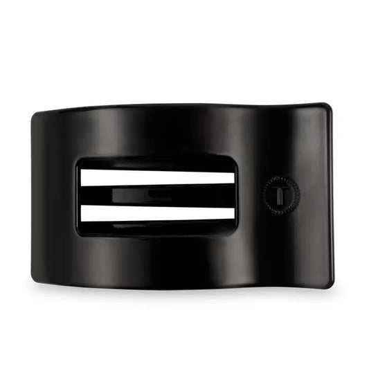 Teleties Flat Rectangle Hair Clip | Large | Jet Black