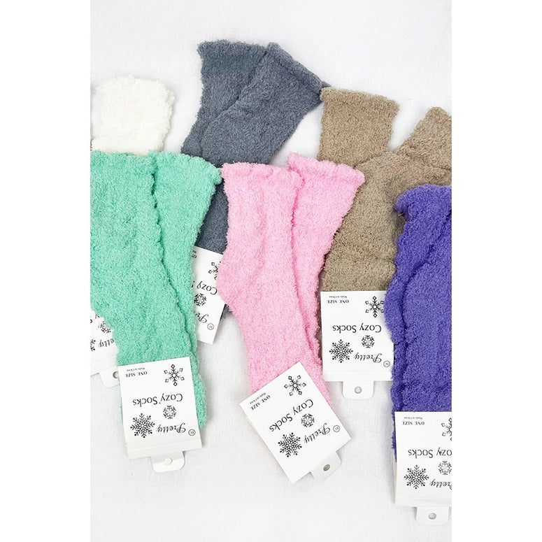 Love and Repeat Solid Cable Pattern Cozy Socks Set