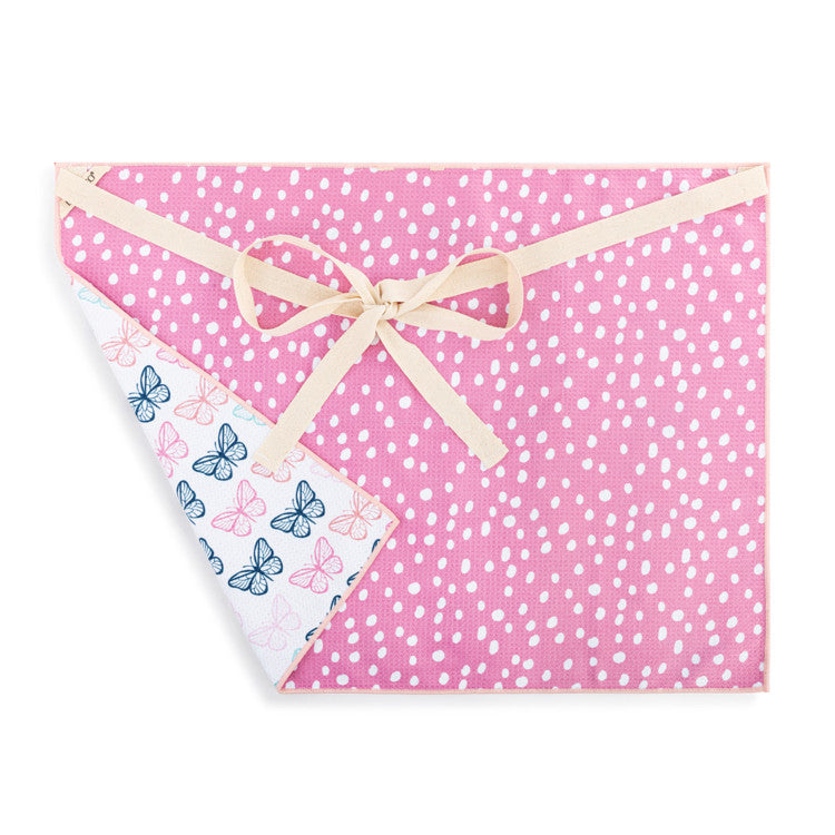 DEMDACO Butterflies Absorbent Half Apron - 27x20in