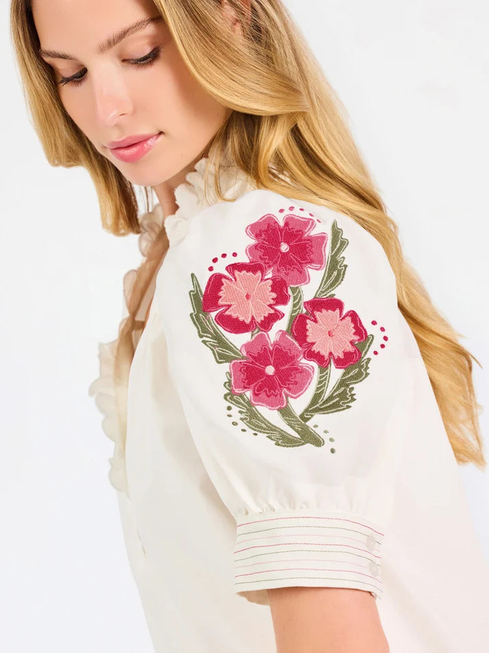 MARY SQUARE Top Emmie Ivory