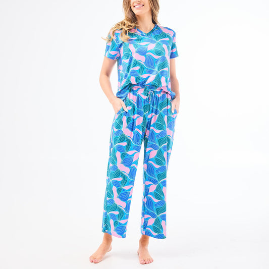 Mary Square  Pant Set Alli Glow Over Blue