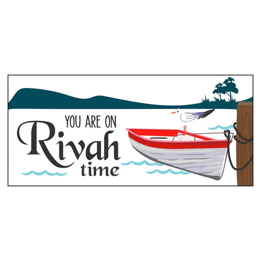 Evergreen Enterprises You Are On Rivah Time Flocked Coir Sassafras Switch Mat