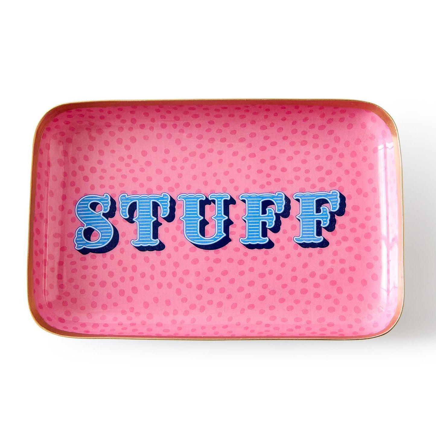 TWO'S COMPANY METAL TRINKET TRAYS WITH SAYINGS