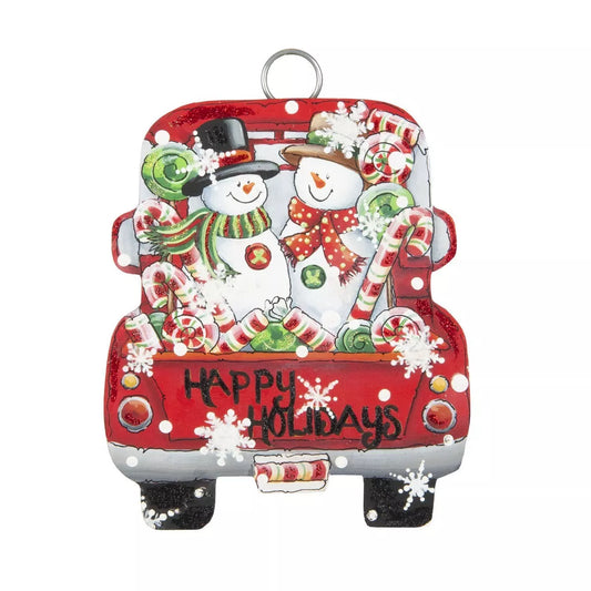 The Round Top Collection Snowman Truck Charm