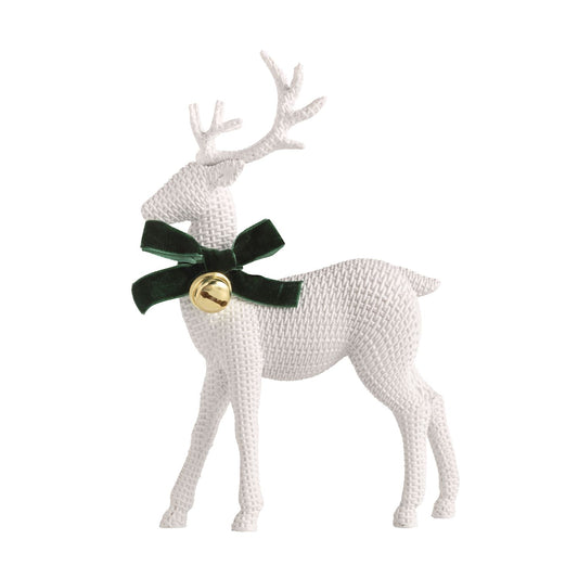 Mud Pie Small Rattan Resin Deer