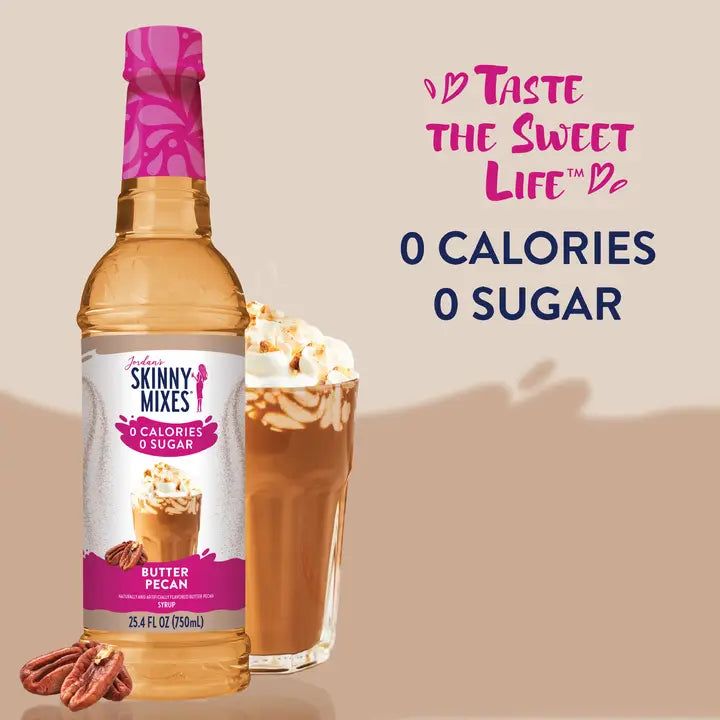 Jordan's Skinny Mixes Sugar Free Butter Pecan Syrup