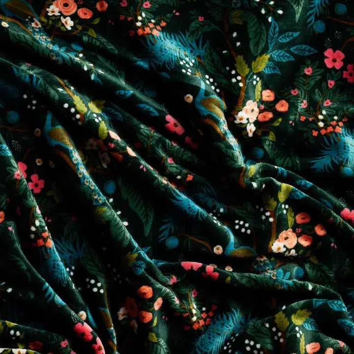 Rifle Paper Co. Peacock Fleece Blanket