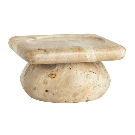 MUD PIE Butterscotch Marble Pillar Holder