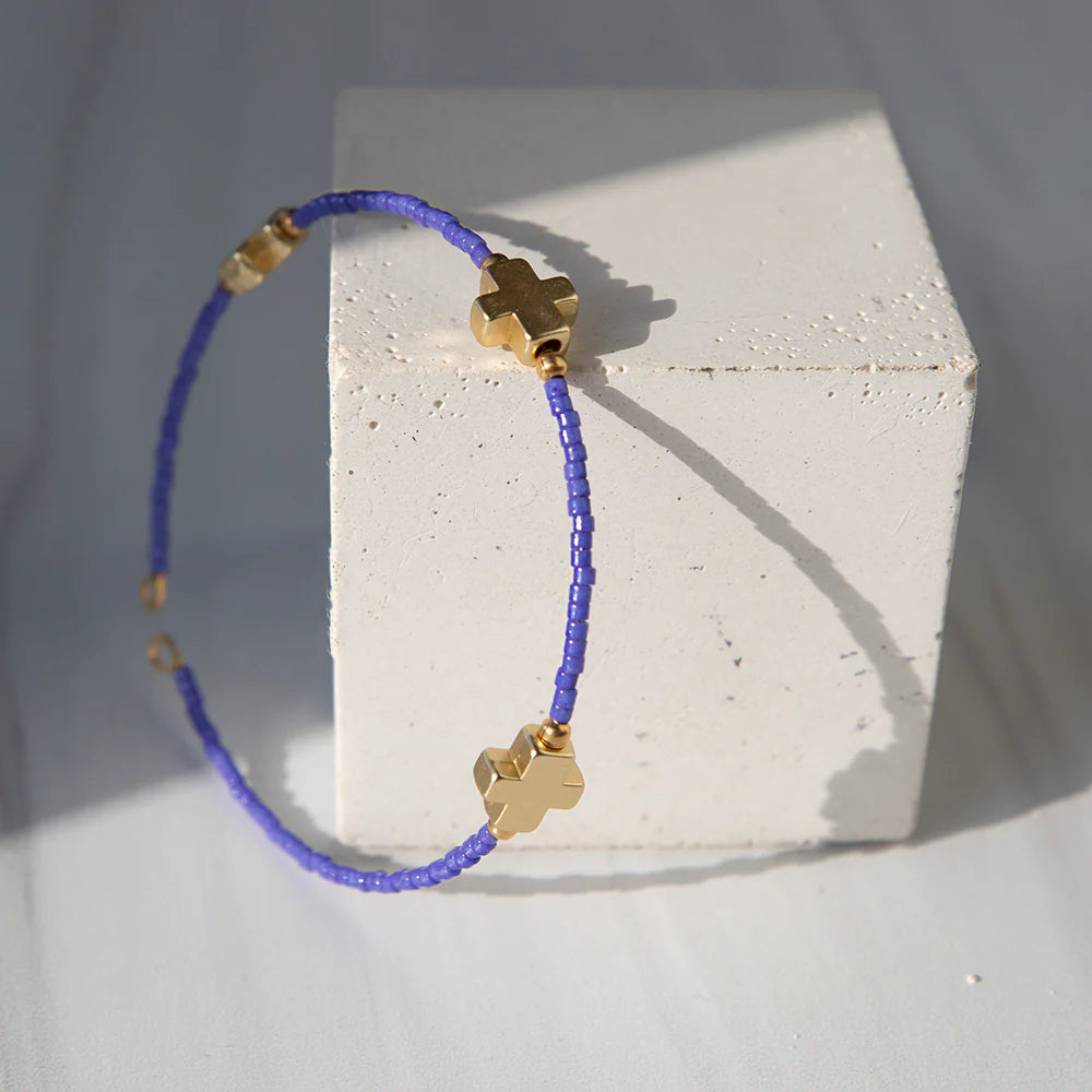 Lenny & Eva Faithful Bangle-Periwinkle