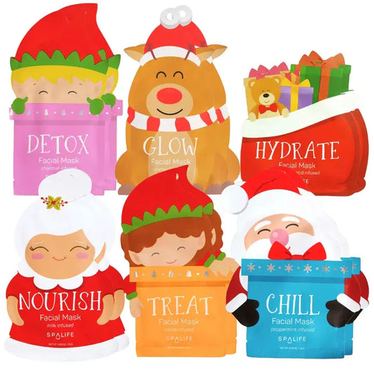 Christmas Holiday Santa's Squad Sheet Mask