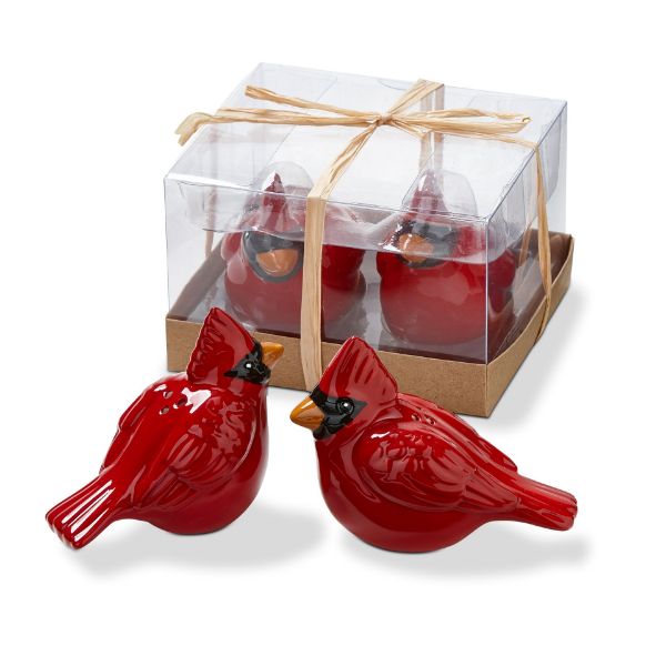 tag cardinal salt & pepper set - red