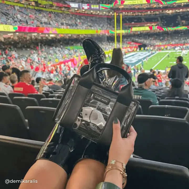Case-Mate Clear Stadium Bag-Midnight Black