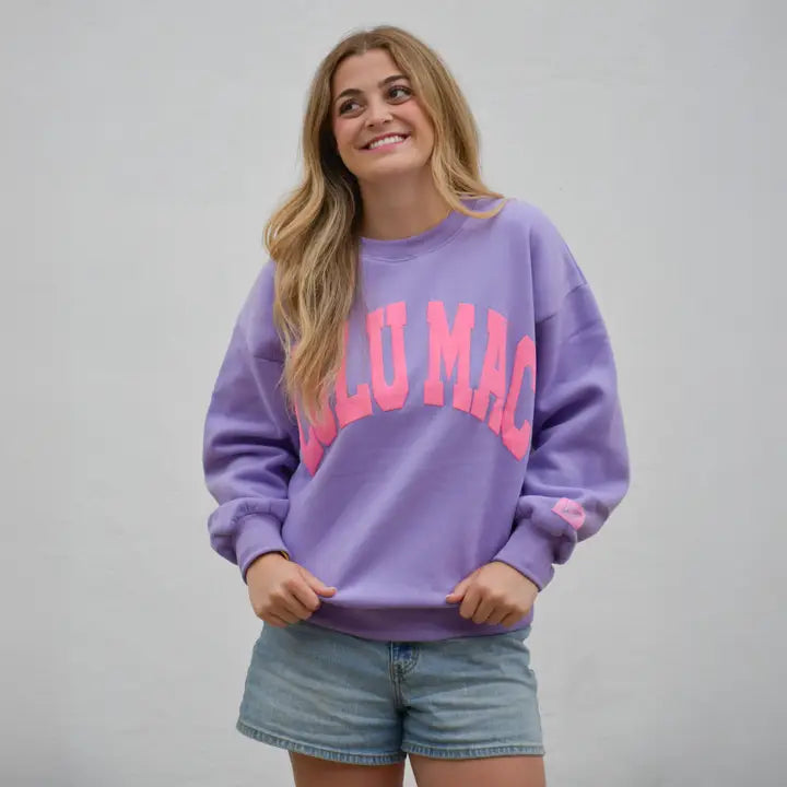 Lulu Mac-Sweatshirt- Purple/Pink Puff