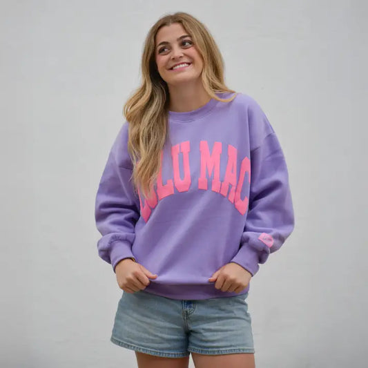 Lulu Mac-Sweatshirt- Purple/Pink Puff