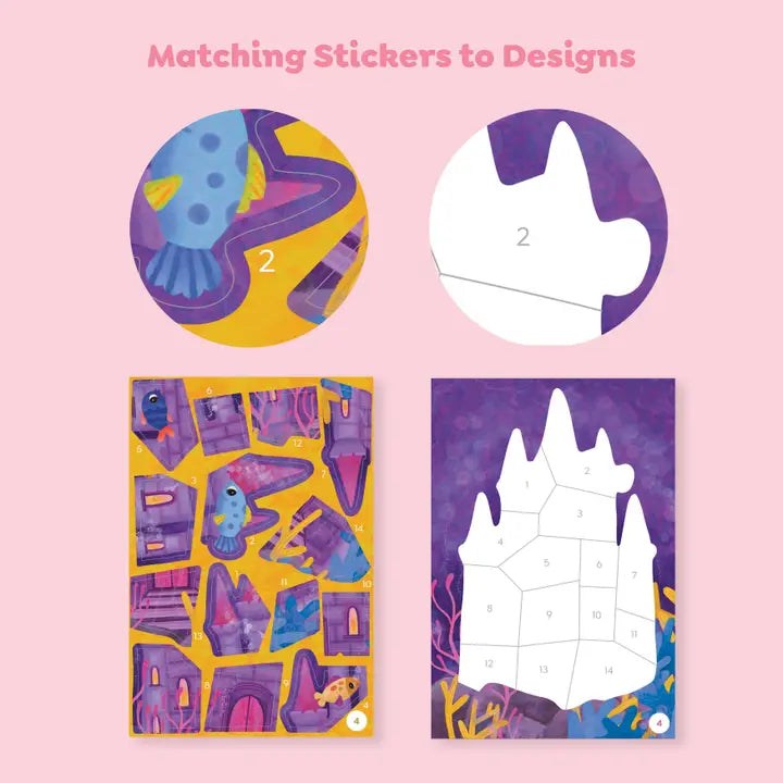 Tiger Tribe Sticker By Numbers - Mermaids