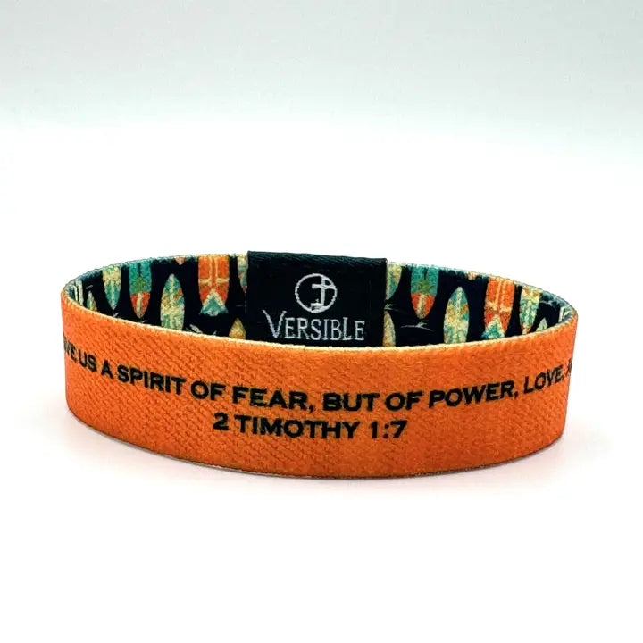 Versible Surf Side / 2 Timothy 1:7 Wristband