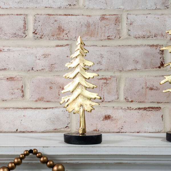 Pd HOME 7.8″ GOLD TREE ON MARBLE BASE