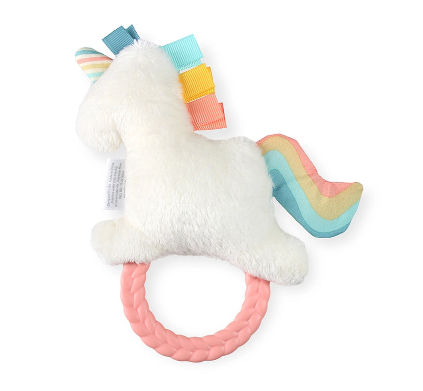 Itzy Ritzy Rattle Pal™ Plush Rattle Pal with Teether-Unicorn