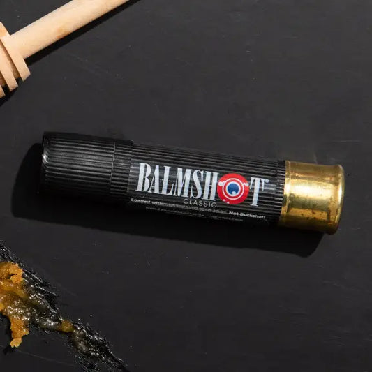 BALMSHOT New "Black" Classic Beeswax Lip Balm