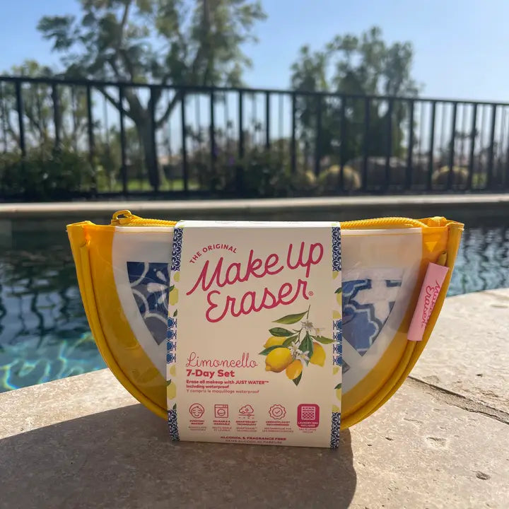 The Original MakeUp Eraser Limoncello 7-Day Set & Makeup Bag Gift Set