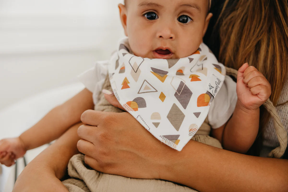 Copper Pearl Swift Baby Bandana Bibs